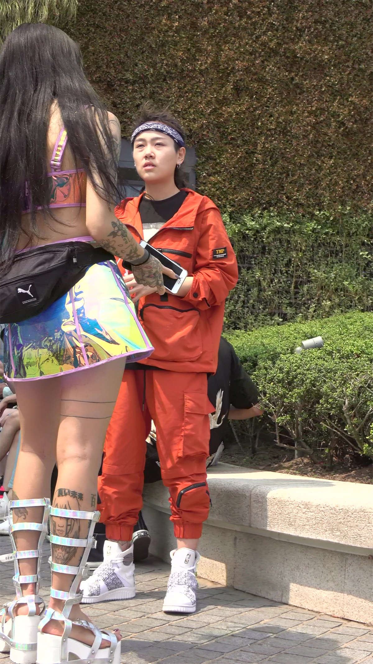 超性感短衣短裙好身材纹身妹