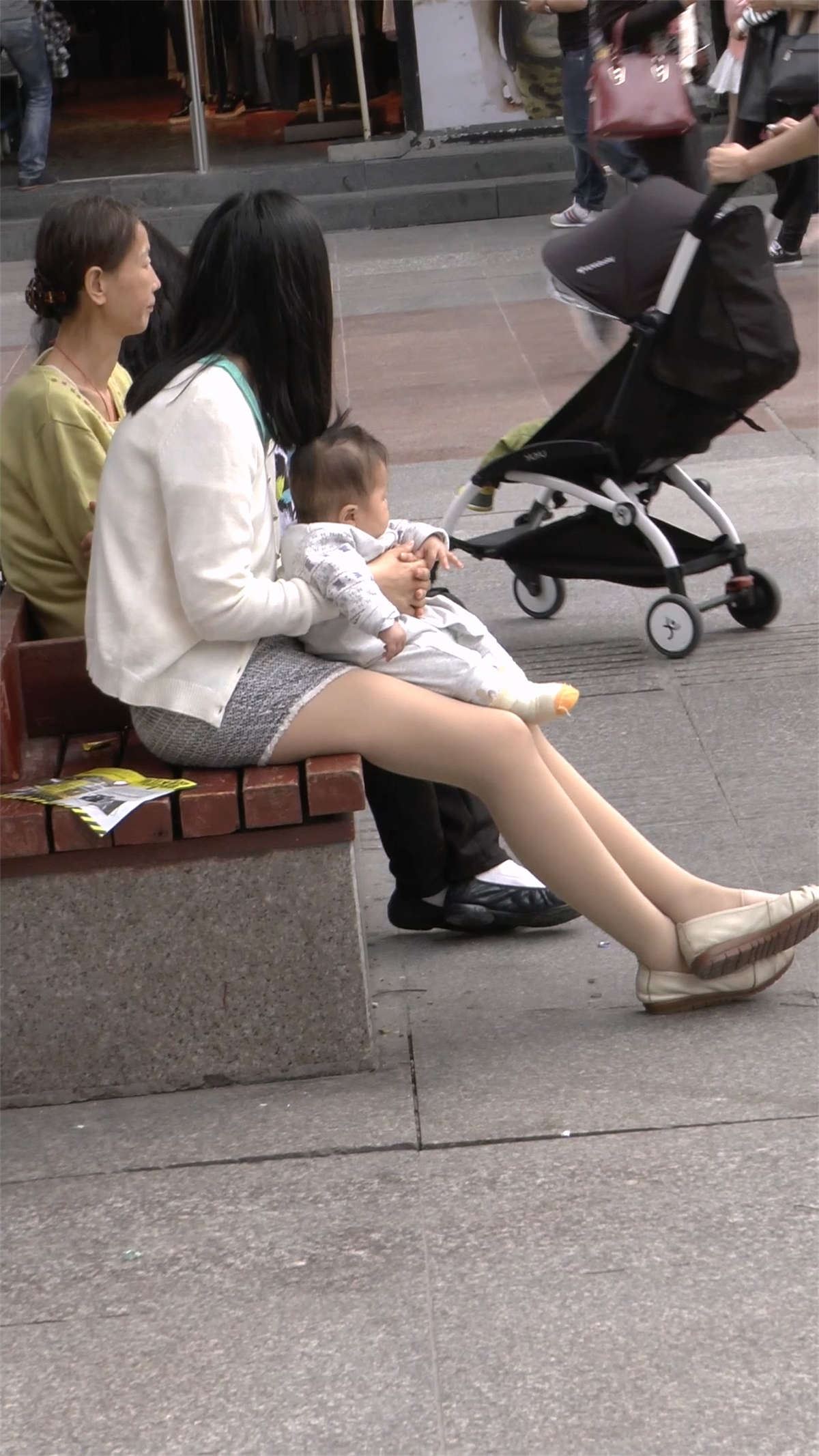 漂亮的短裤肉丝辣妈