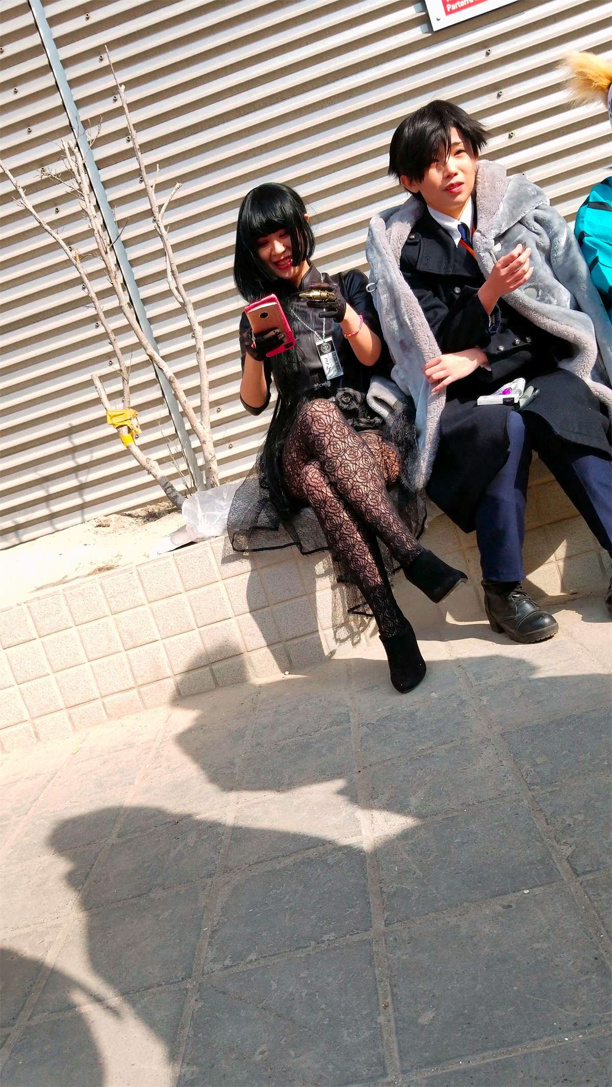 超性感街拍黑丝cosplay美女