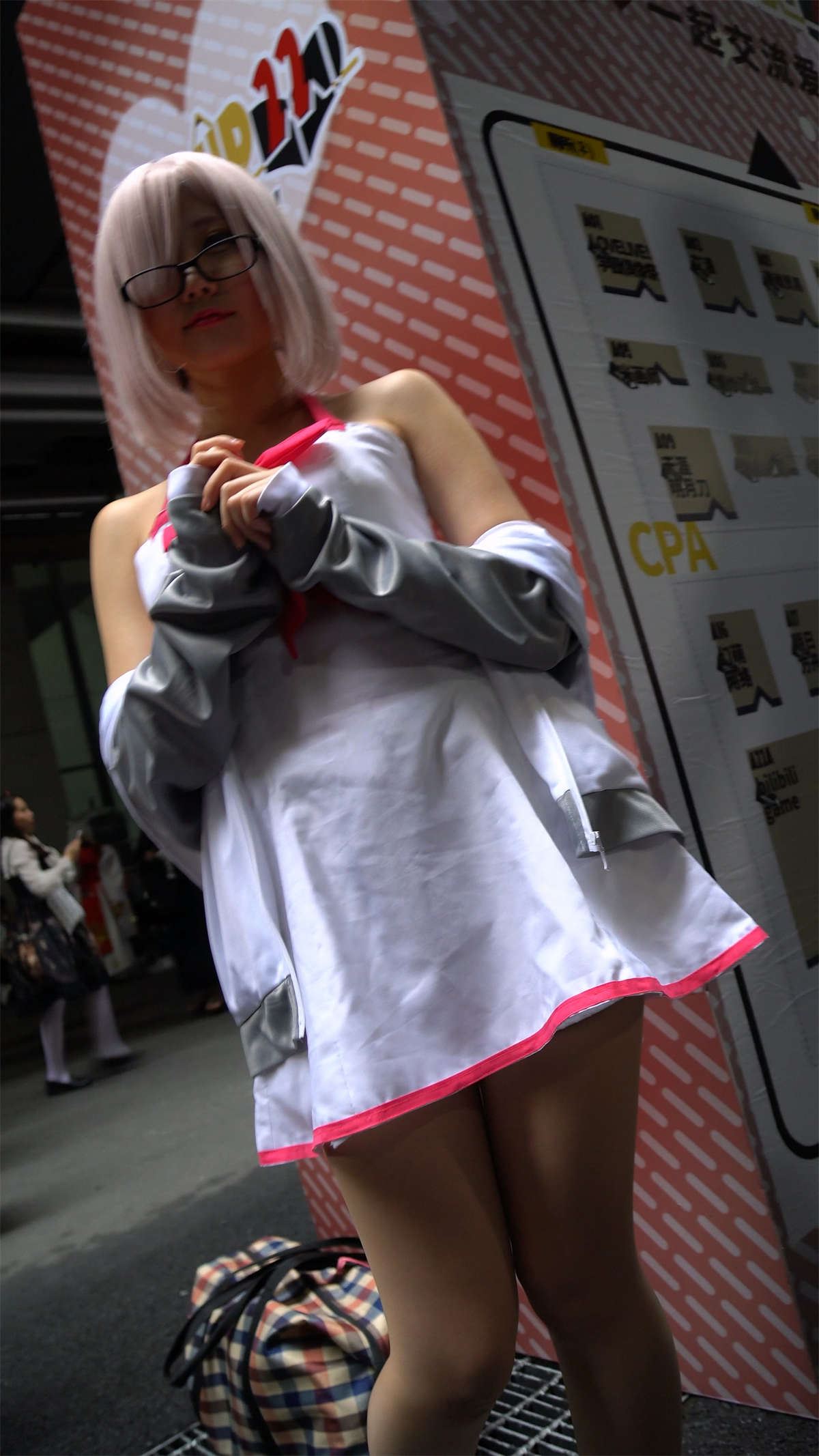 短裙肉丝cosplay少女