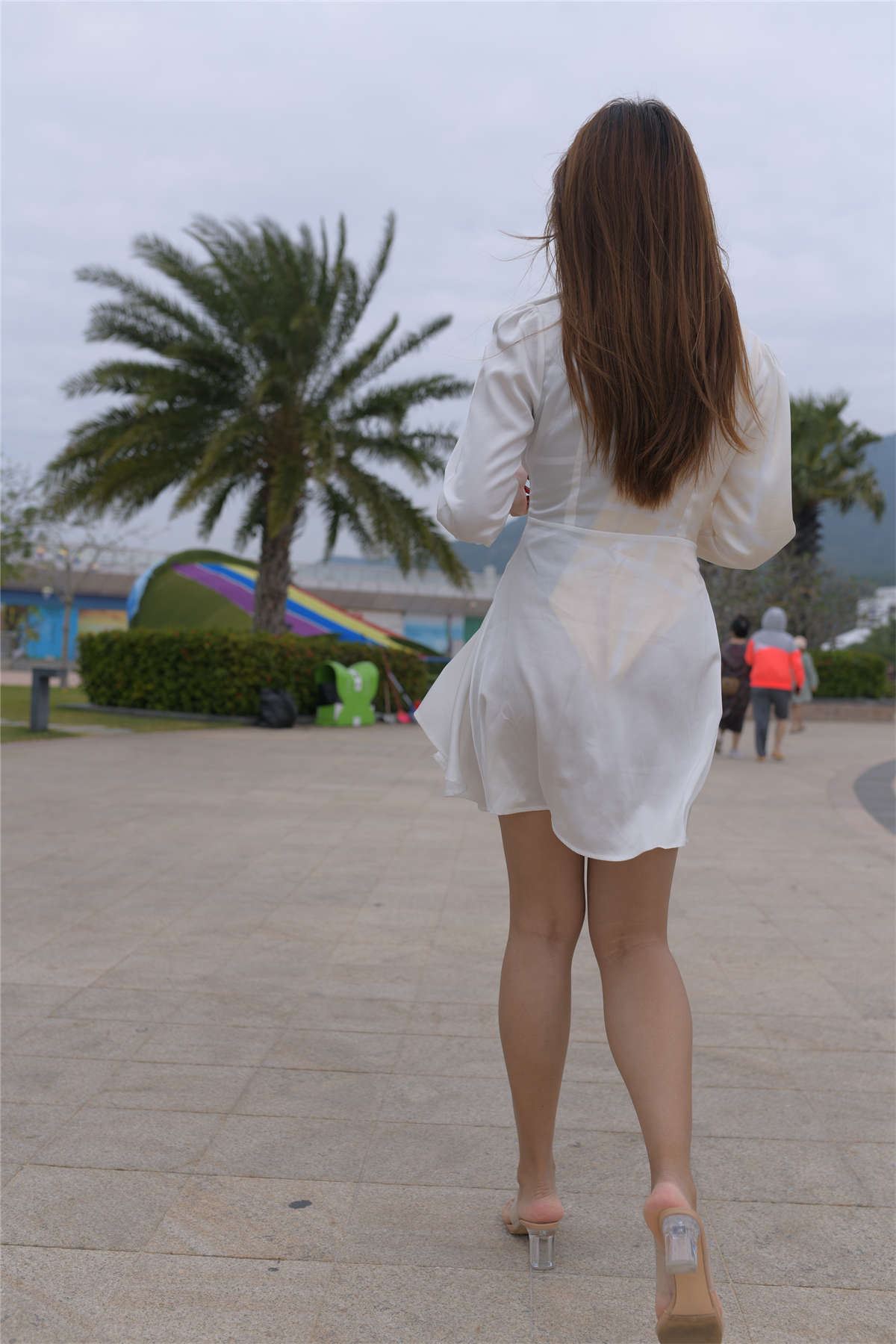 红石摄影作品 黄色比基尼美女
