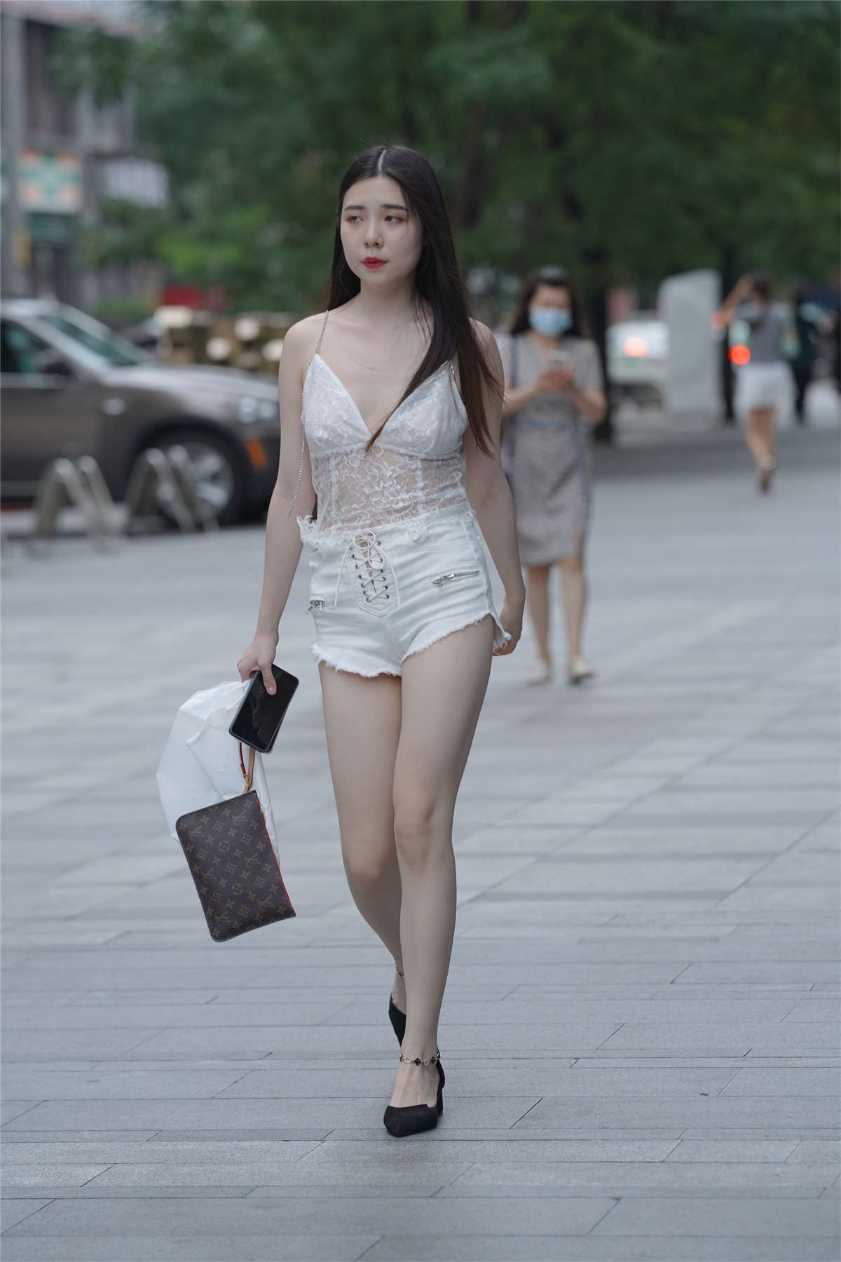 凯恩模拍作品 白白净净的热裤女孩