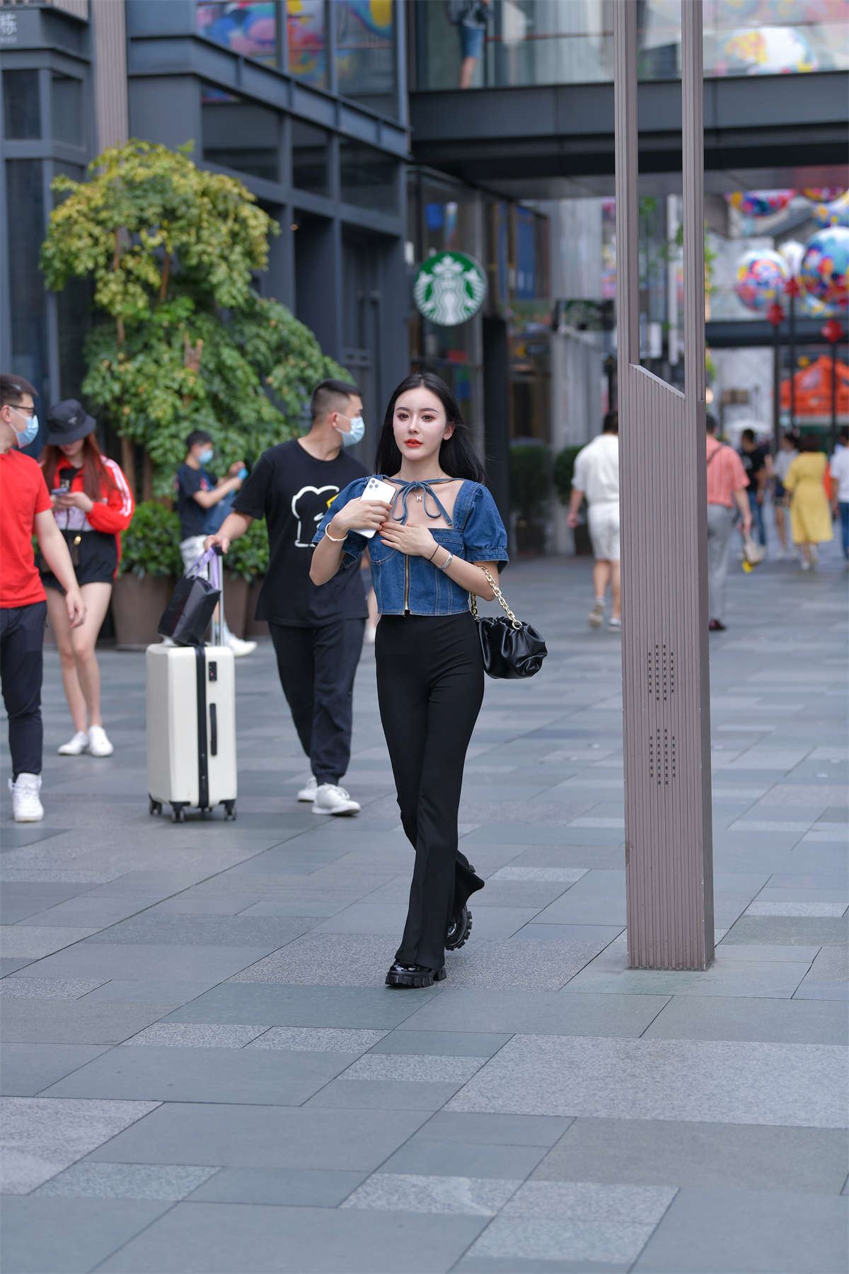甜美牛仔衣