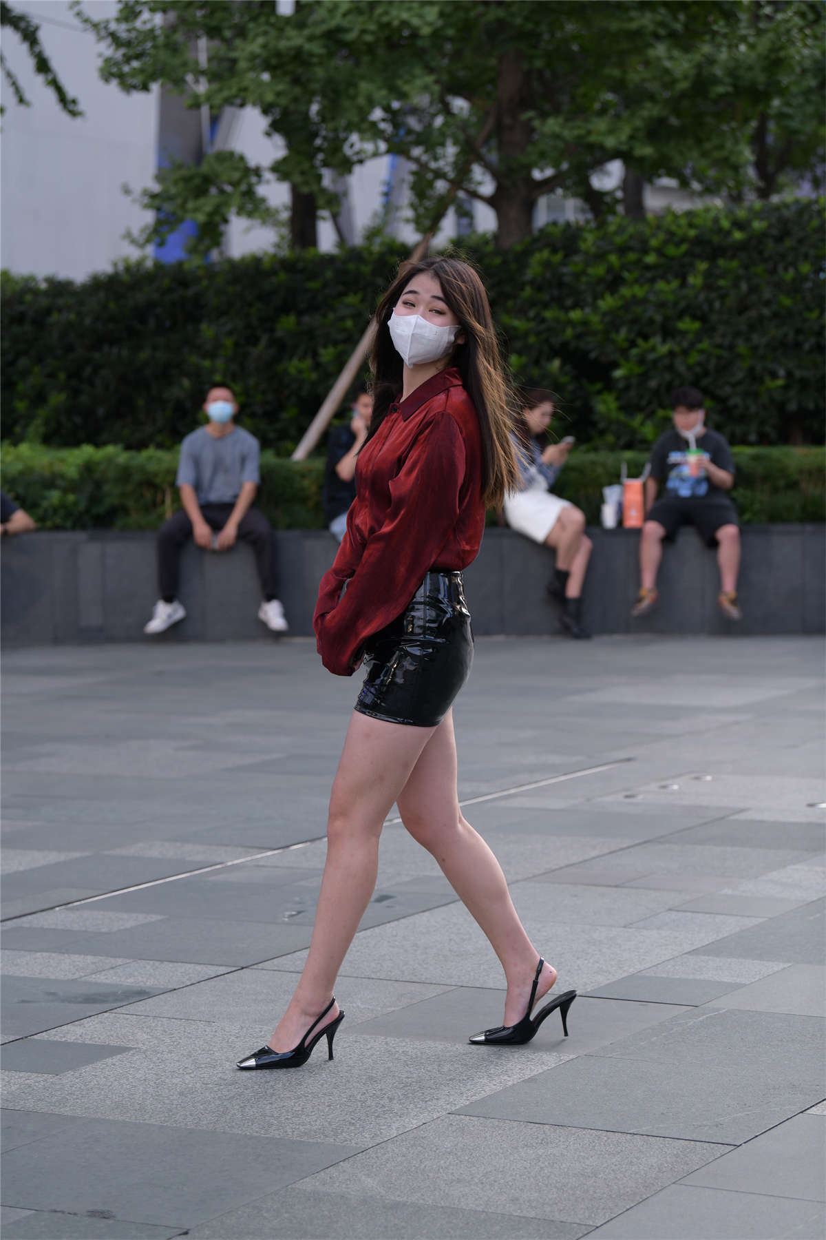 时尚小皮裙
