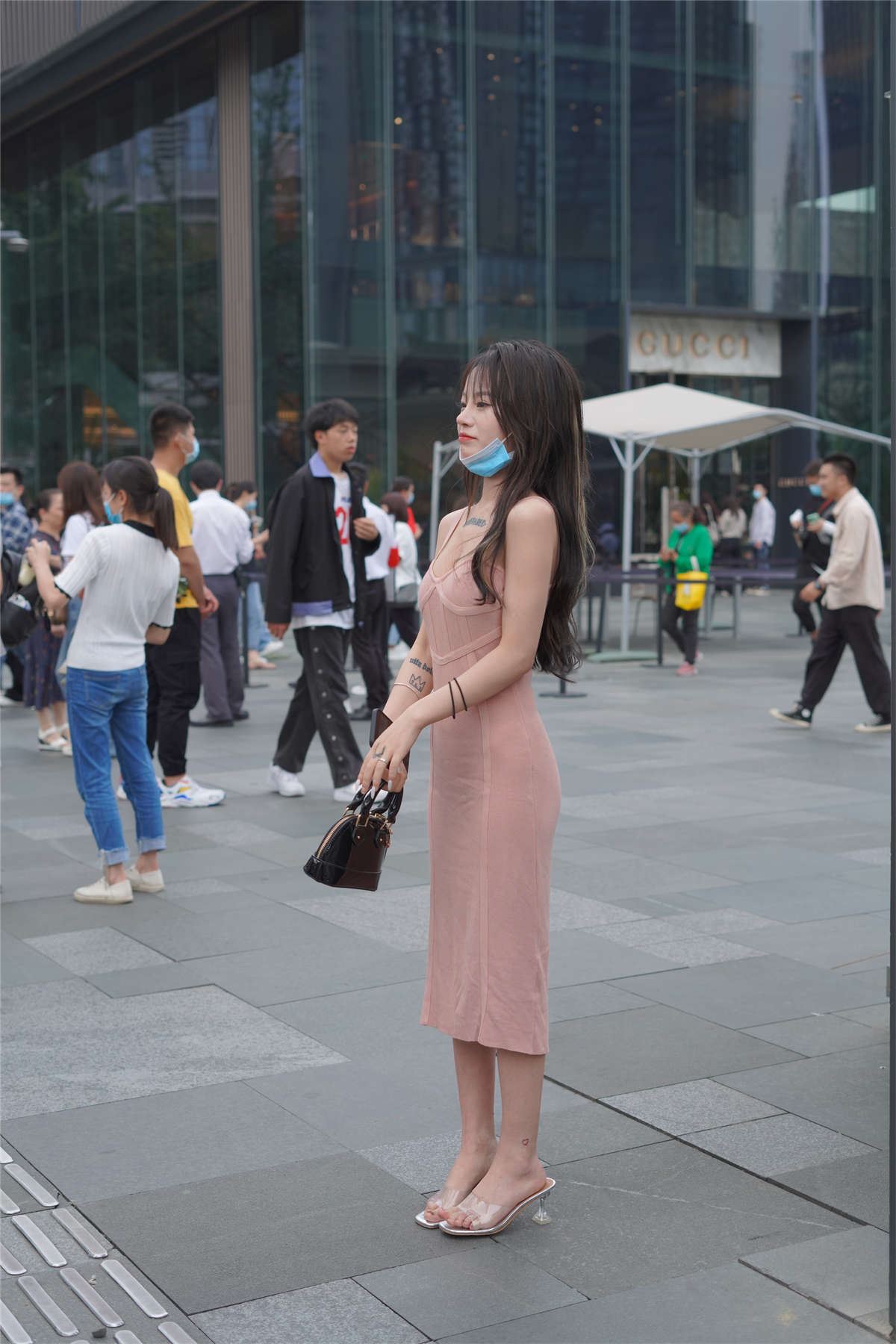 修身包臀长裙