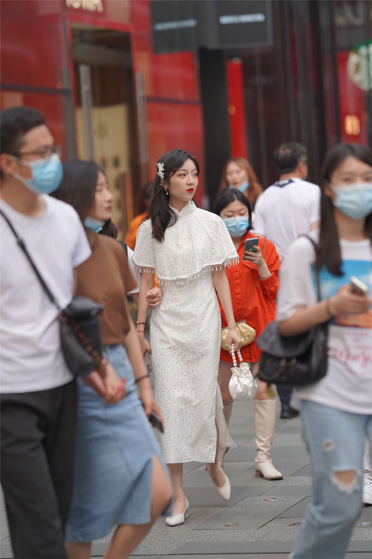 蕾丝旗袍