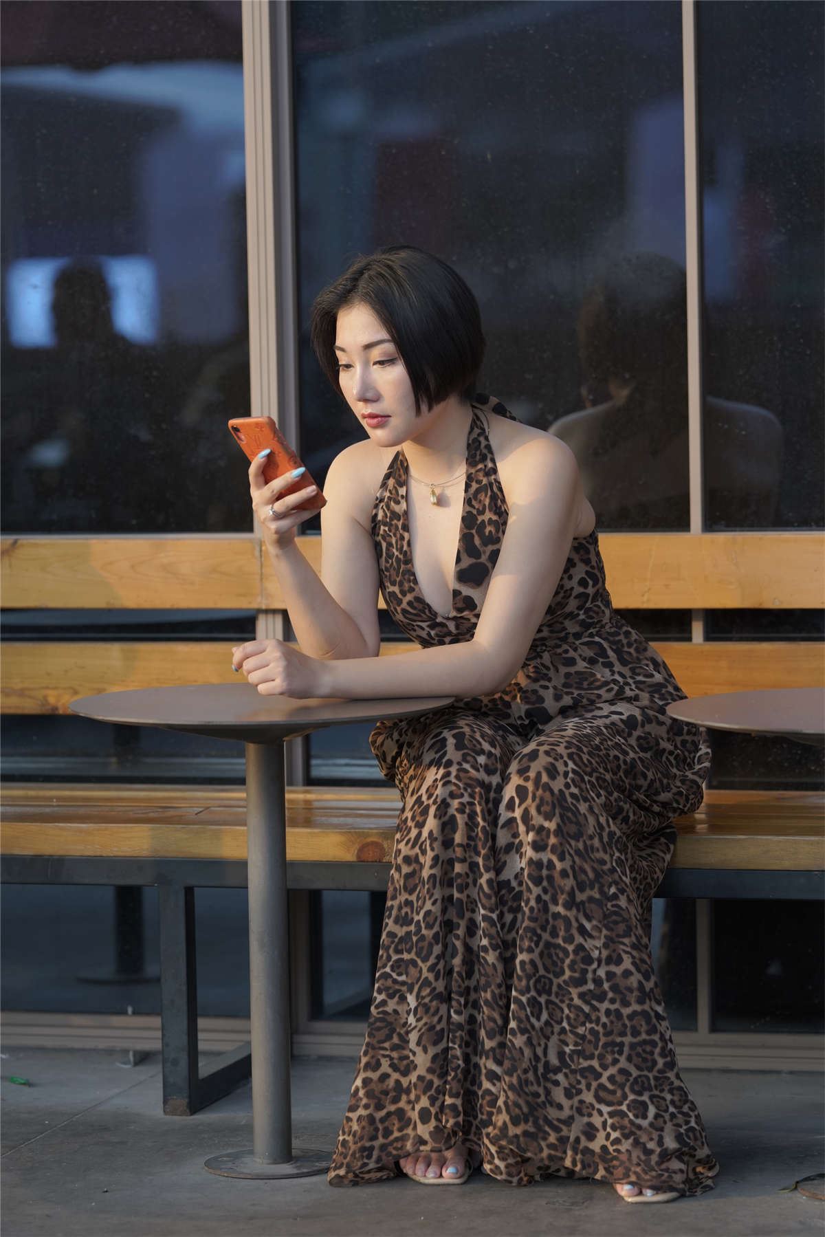 豹纹喇叭裤豹纹连体衣豹纹长裤