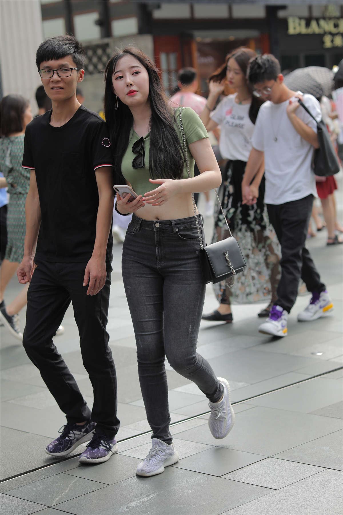 甜美靓丽牛仔裤