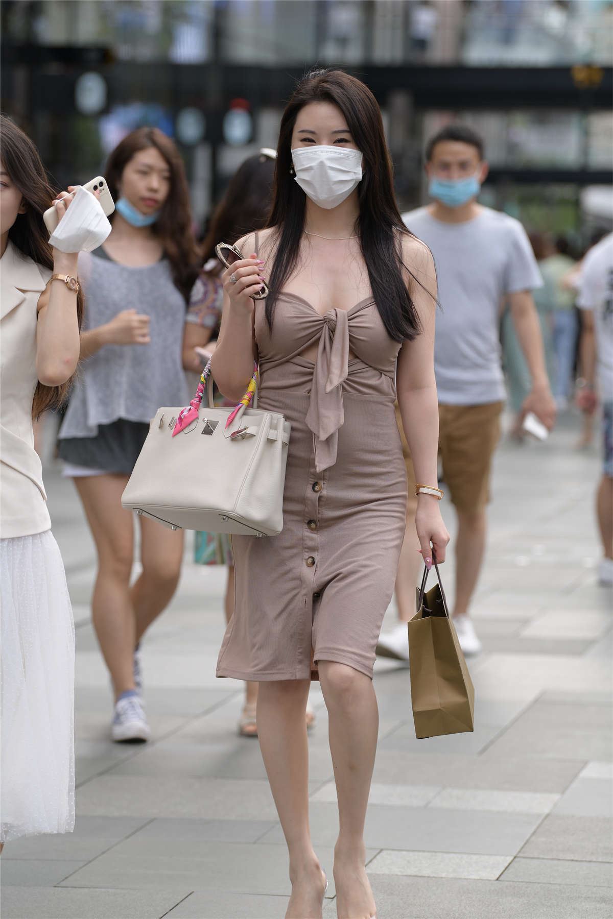 吊带针织裙