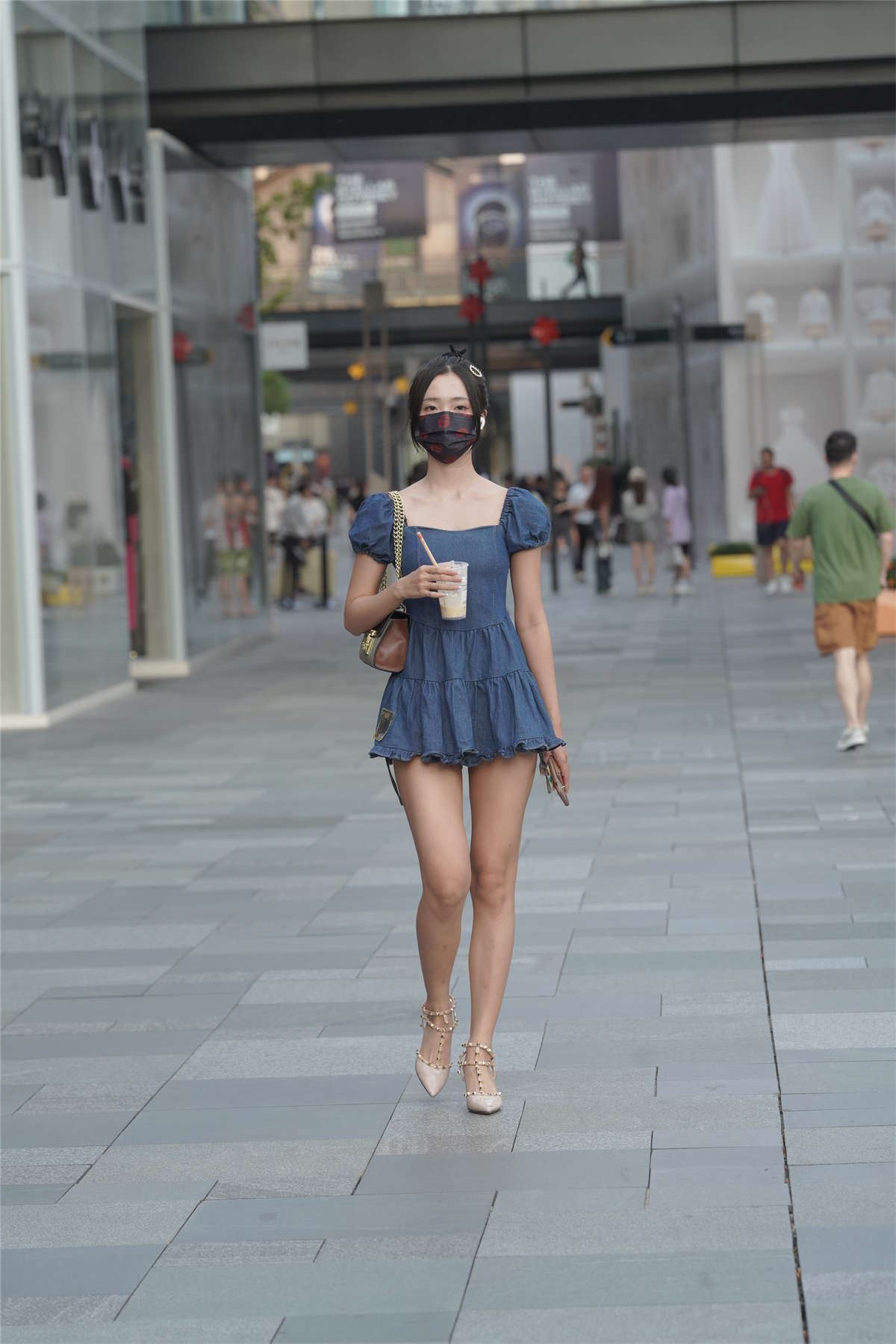 甜美牛仔裙