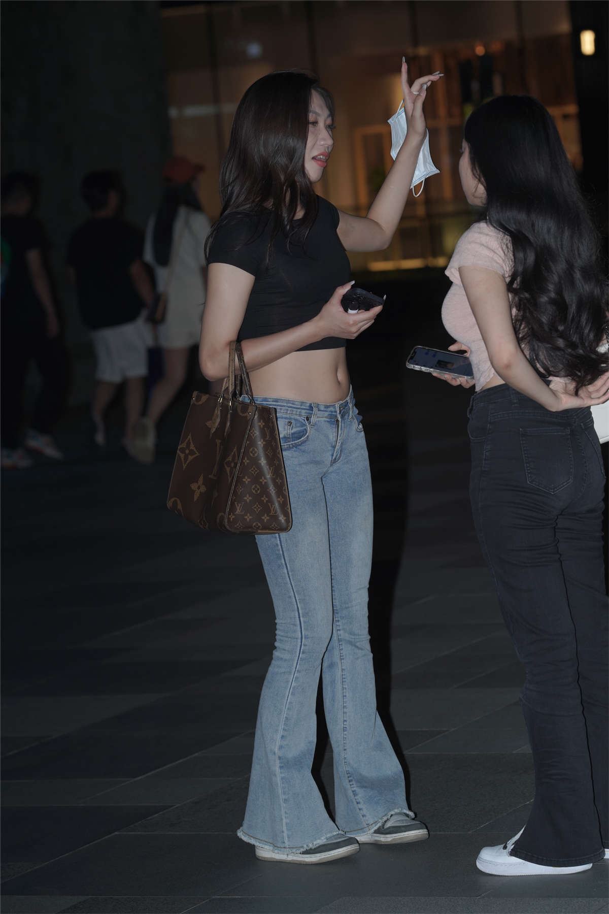 肉感牛仔裤