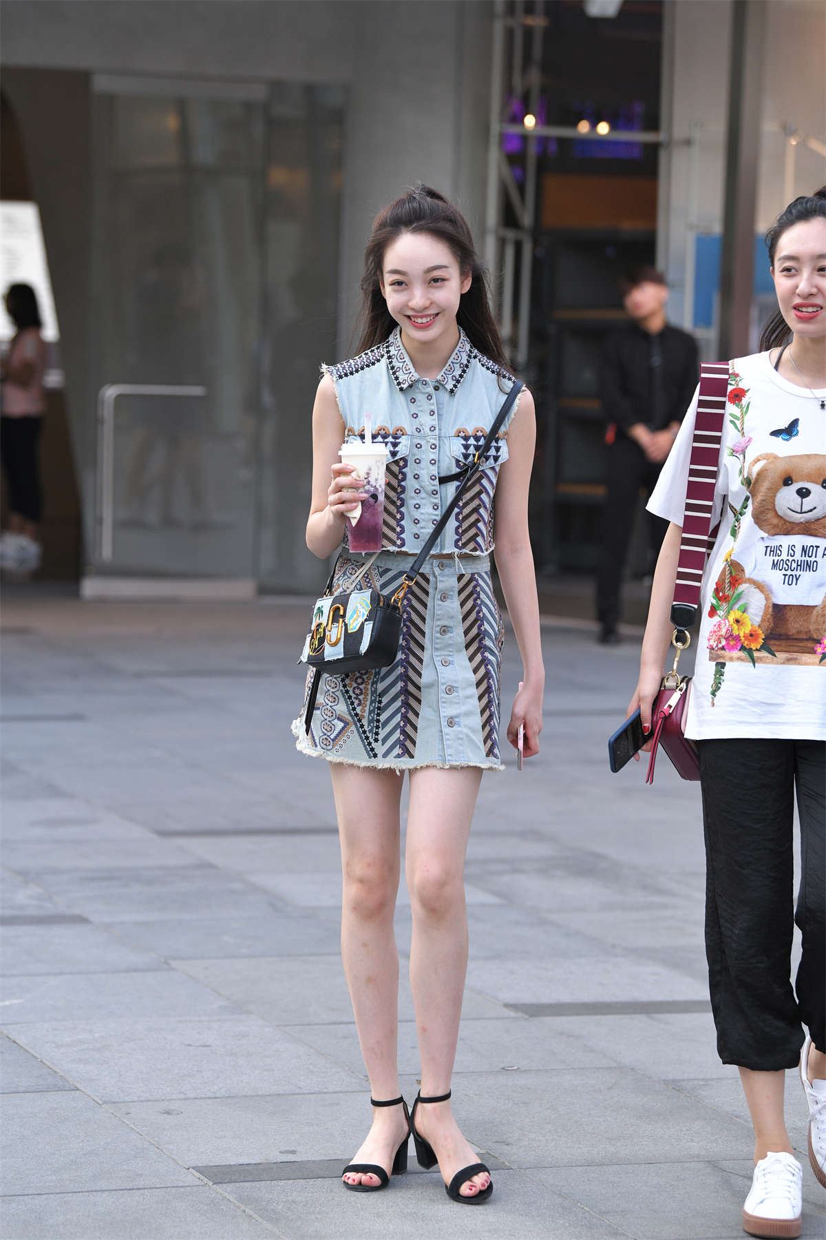 甜美牛仔装