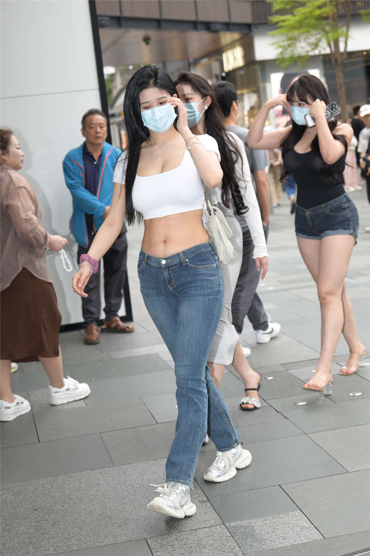 小蛮腰牛仔裤