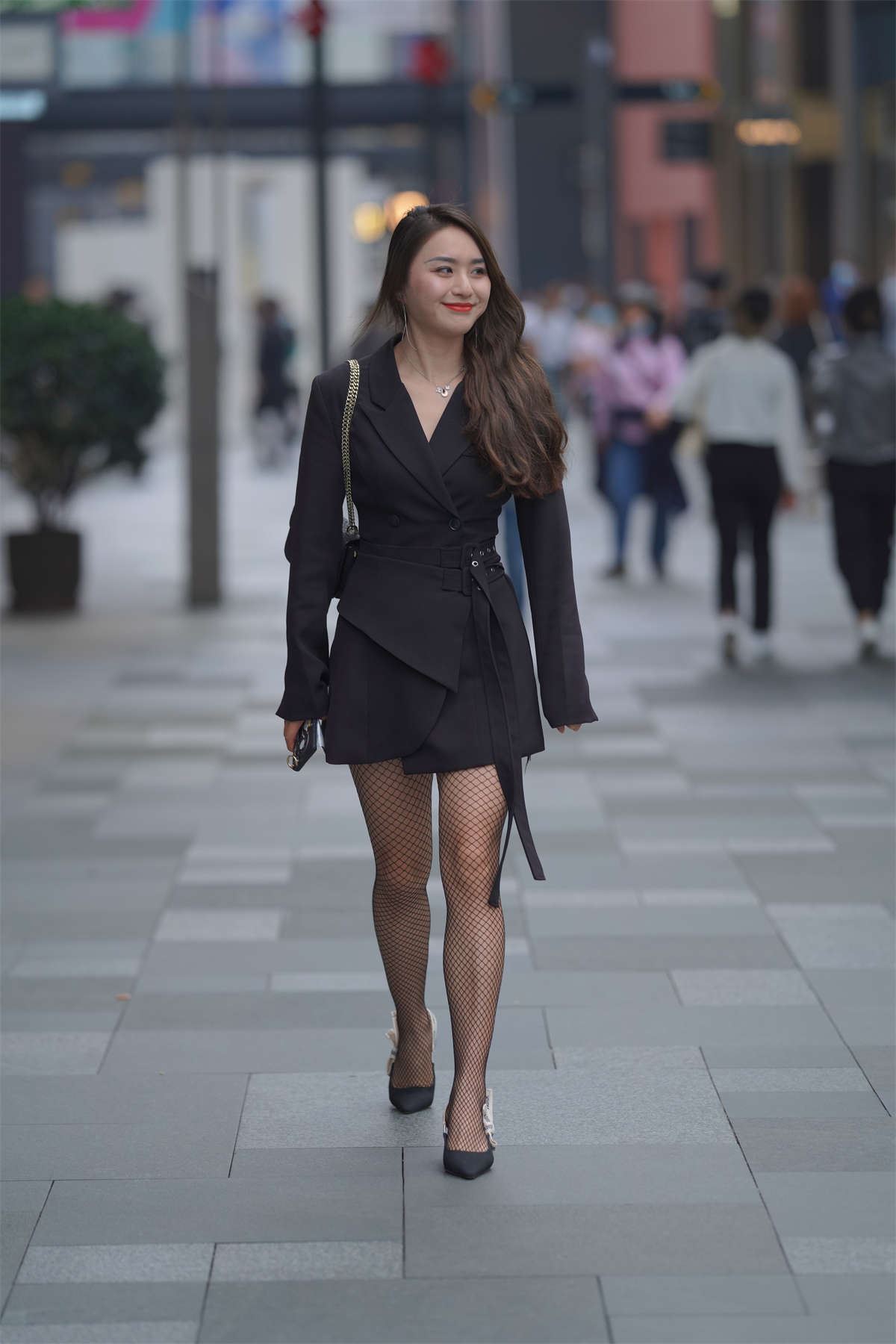 甜美西装裙
