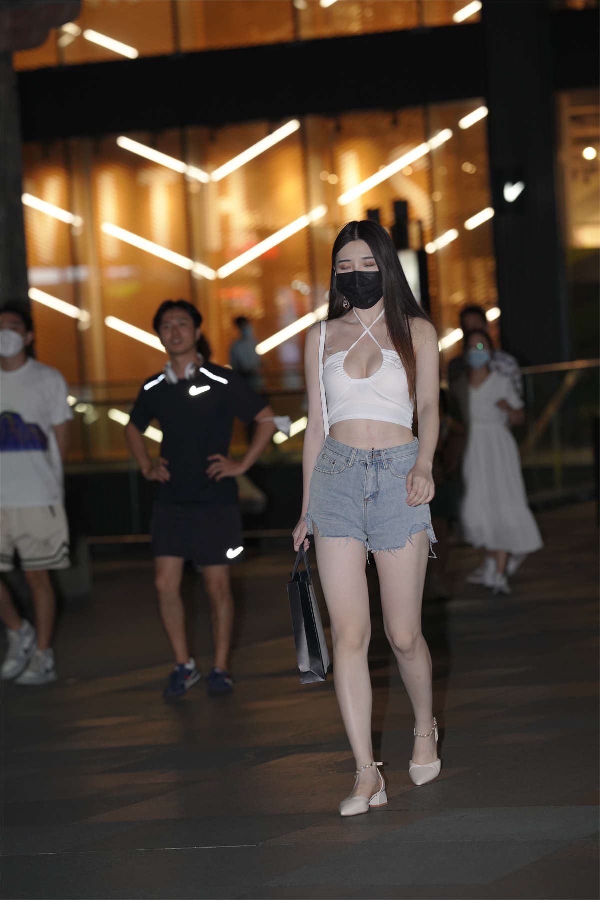 性感交叉镂空露背美背