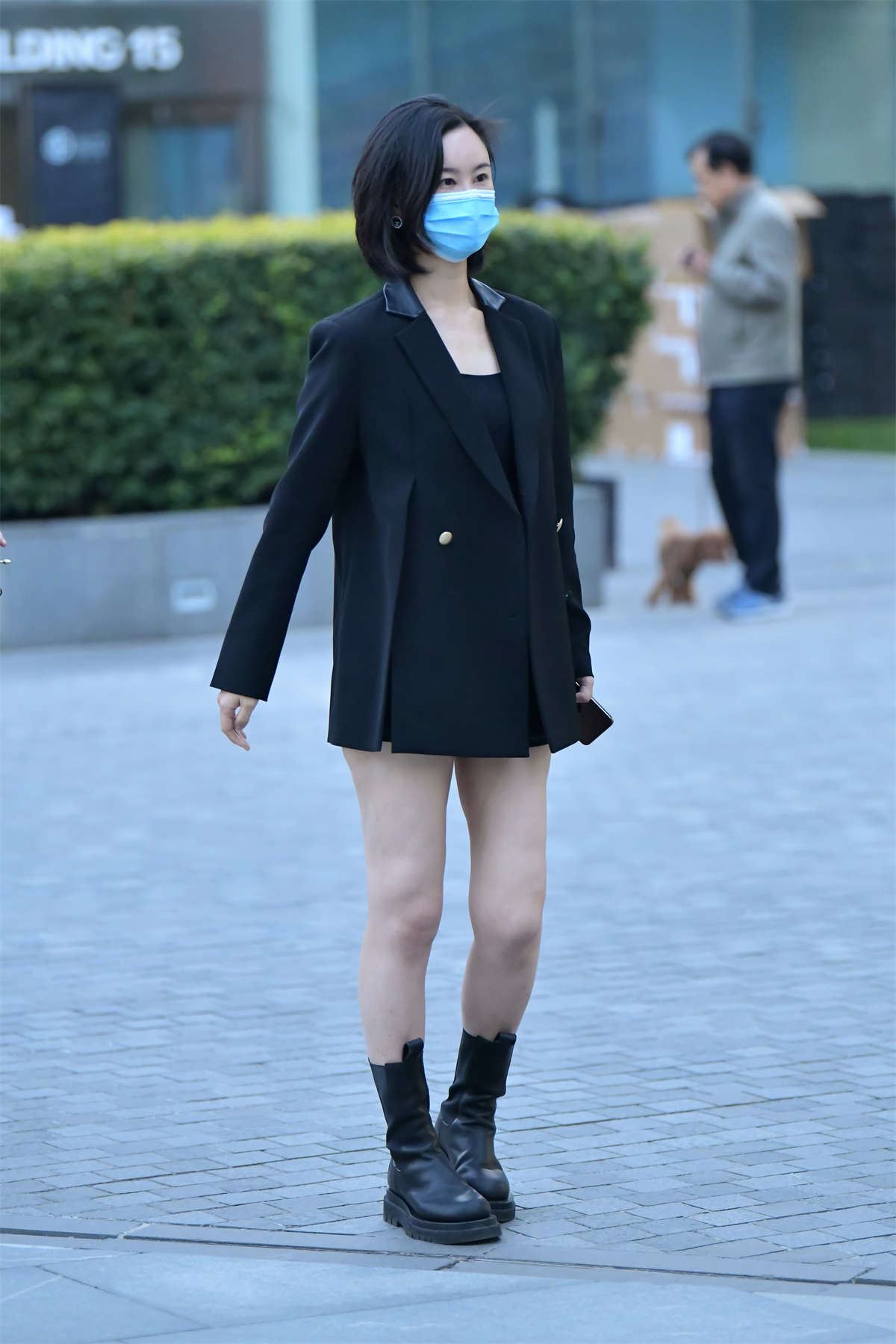凯恩街拍作品 - 黑色热裤美女