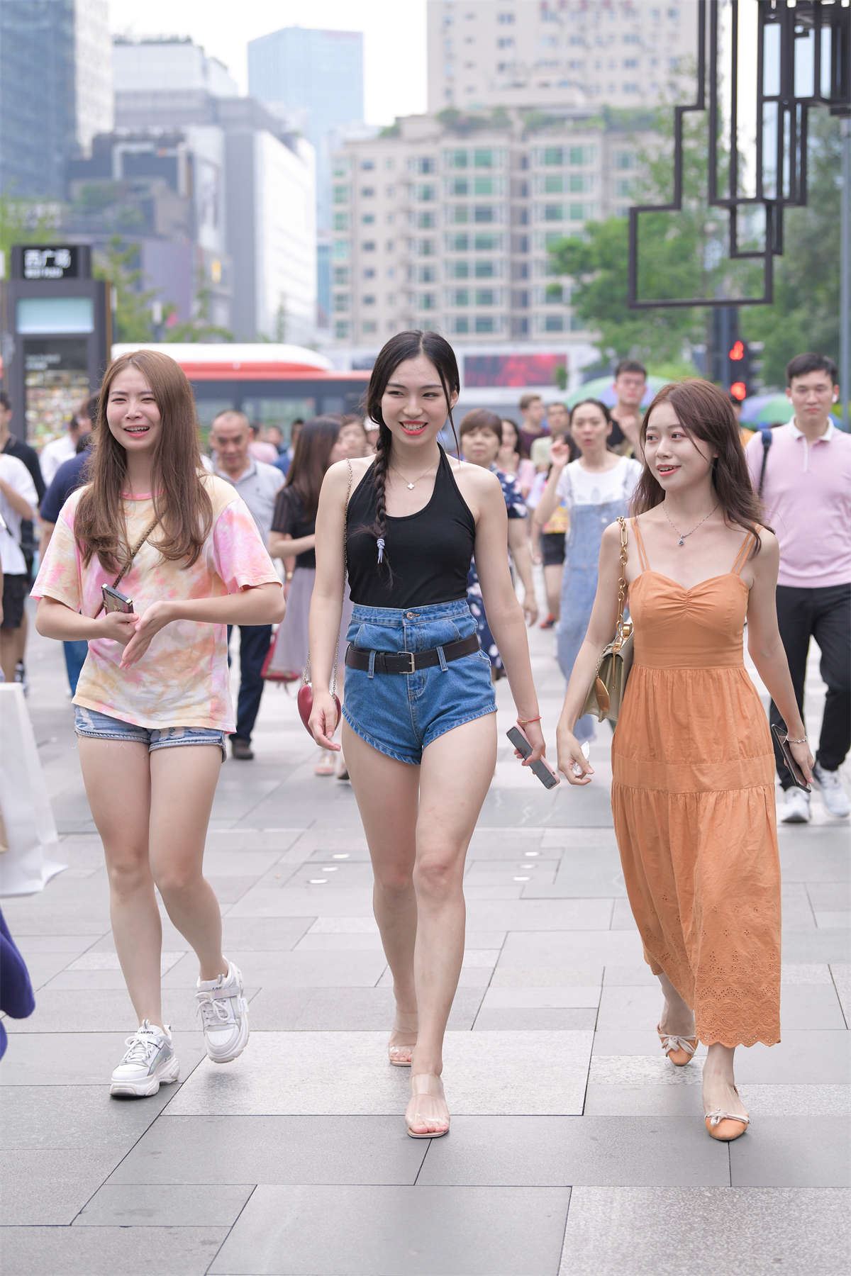 迷人高腰牛仔