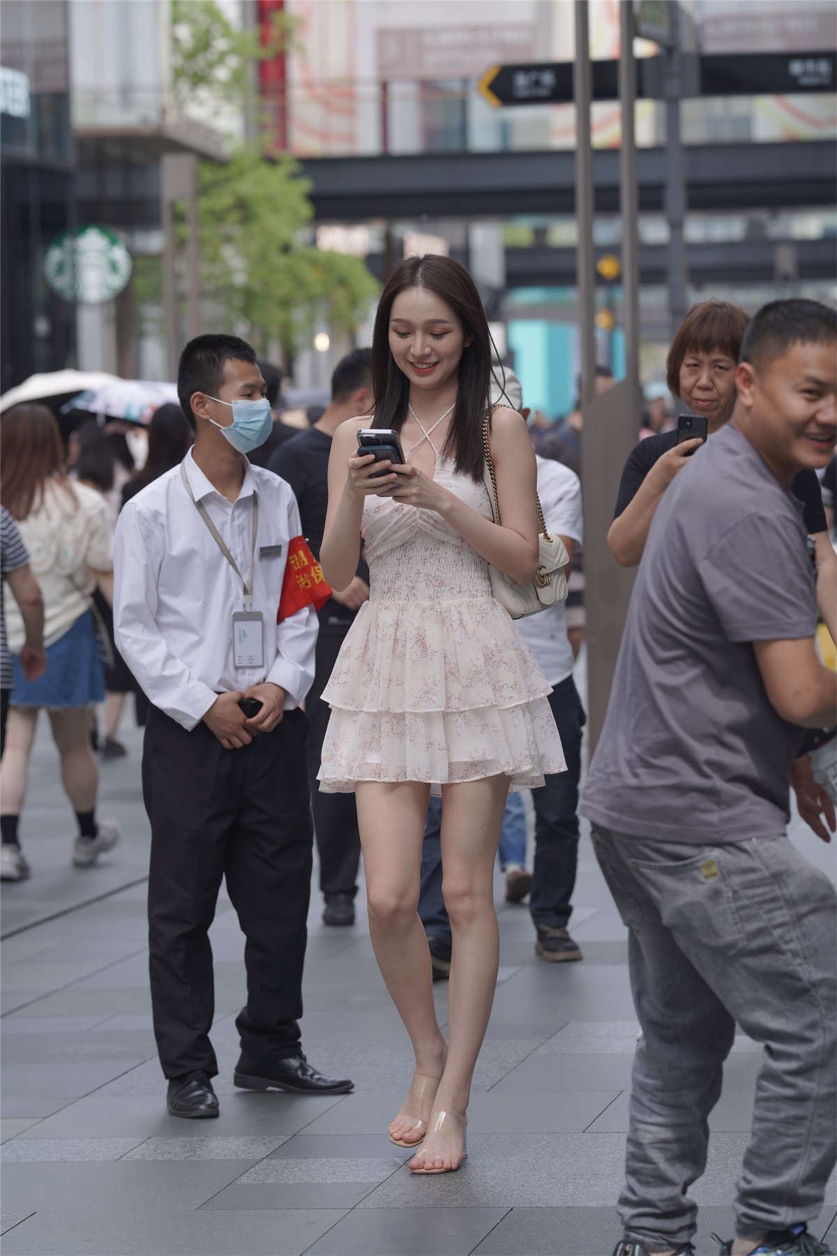 清甜可爱碎花纱裙