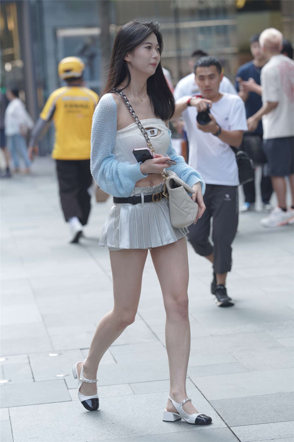 靓丽百褶裙