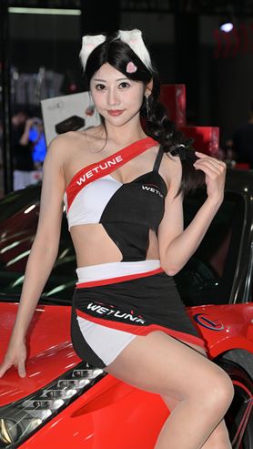 可爱的包臀裙美女车模(41P)