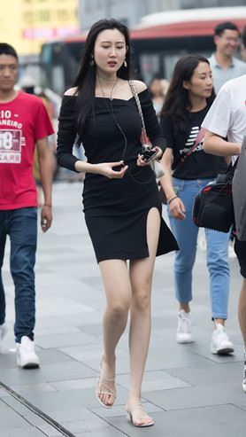黑色连体裙气质美女(21P)
