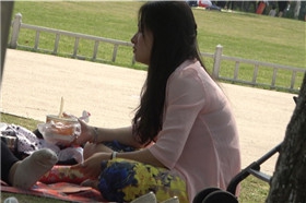 4k-粉色衬衫连衣裙高跟鞋美女少妇