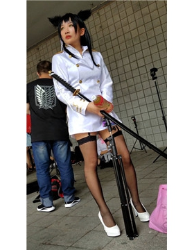 4k-长筒黑色丝袜cosplay的二次元少女