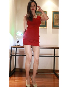 性感红裙模拍美女热舞 [397 MB]
