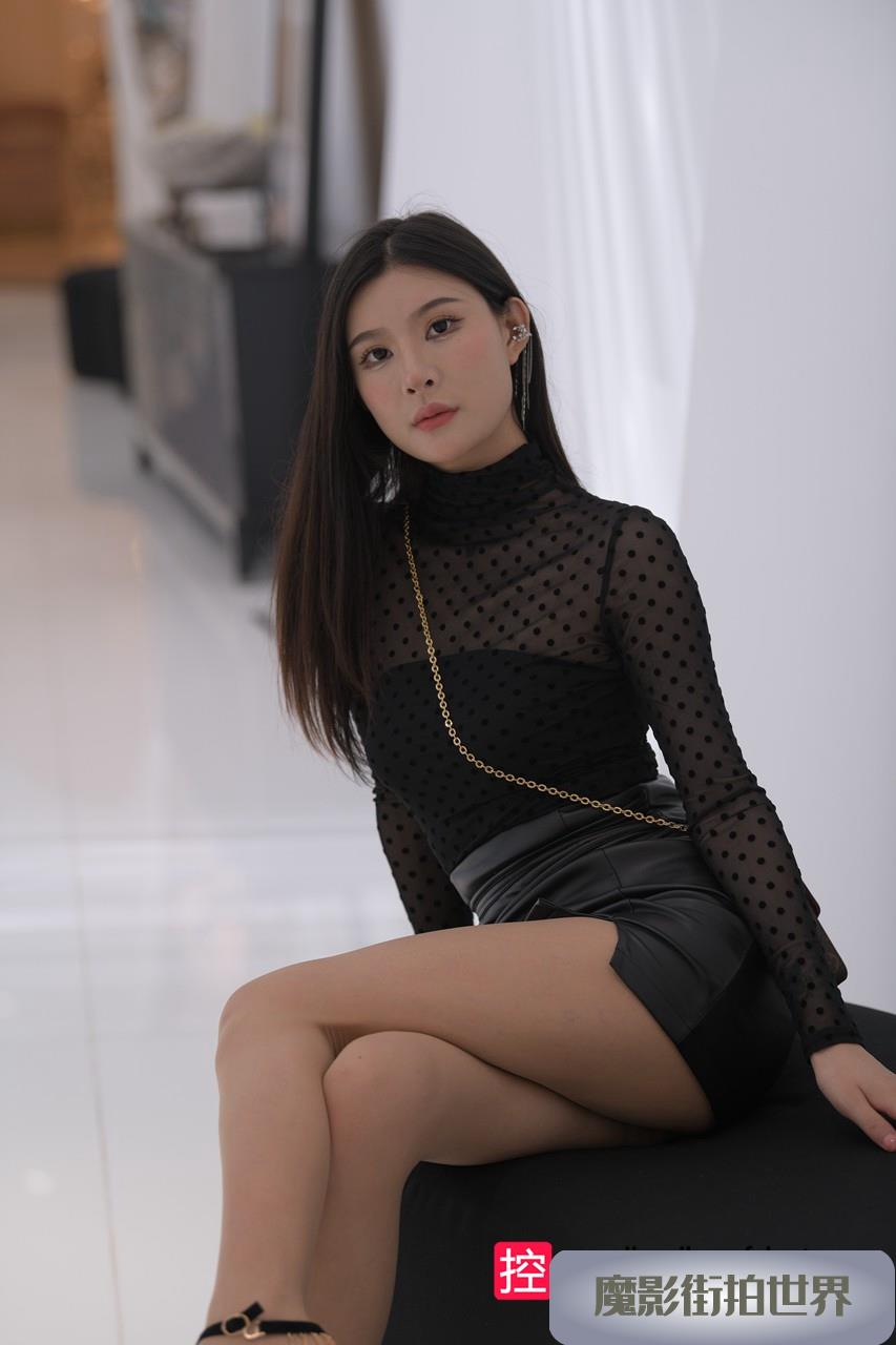 皮裙丝袜美女MJ3247