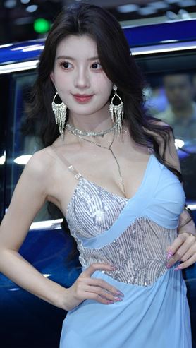 吊带长裙车模美女(111P)