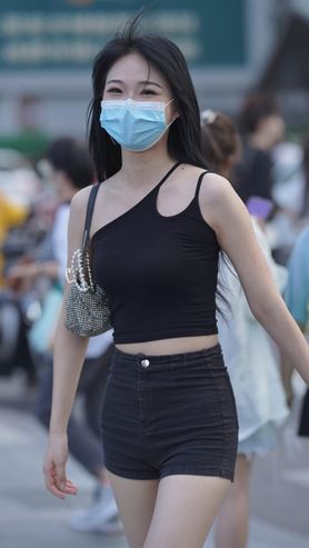 黑色热裤美女(158P)