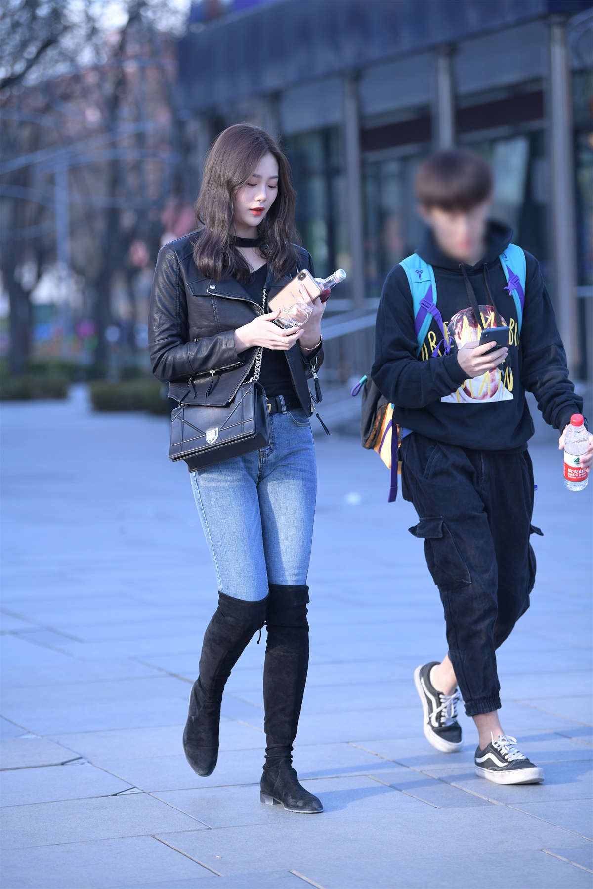 长靴牛仔好身材