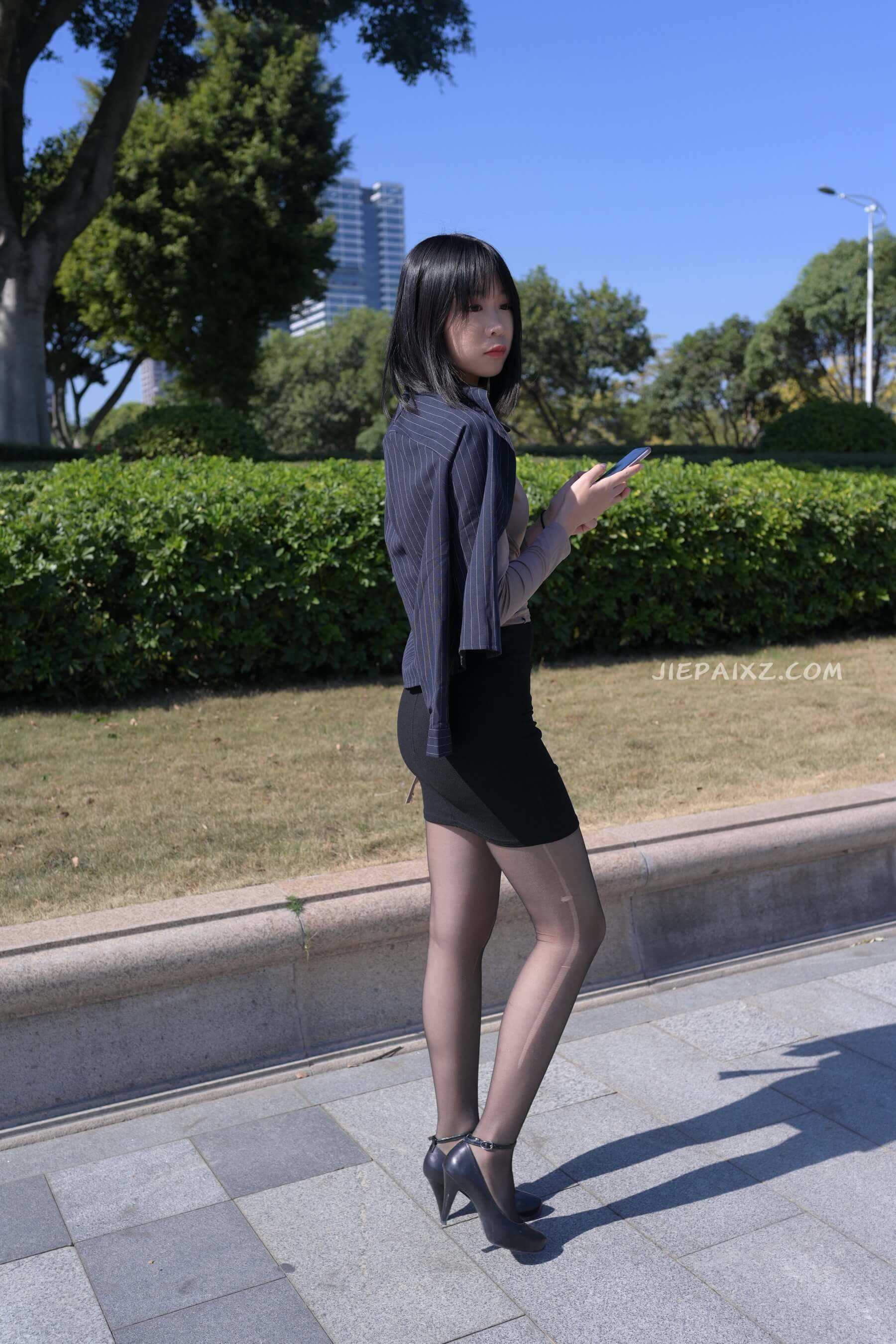 黑丝包臀裙美女 【套图+视频】