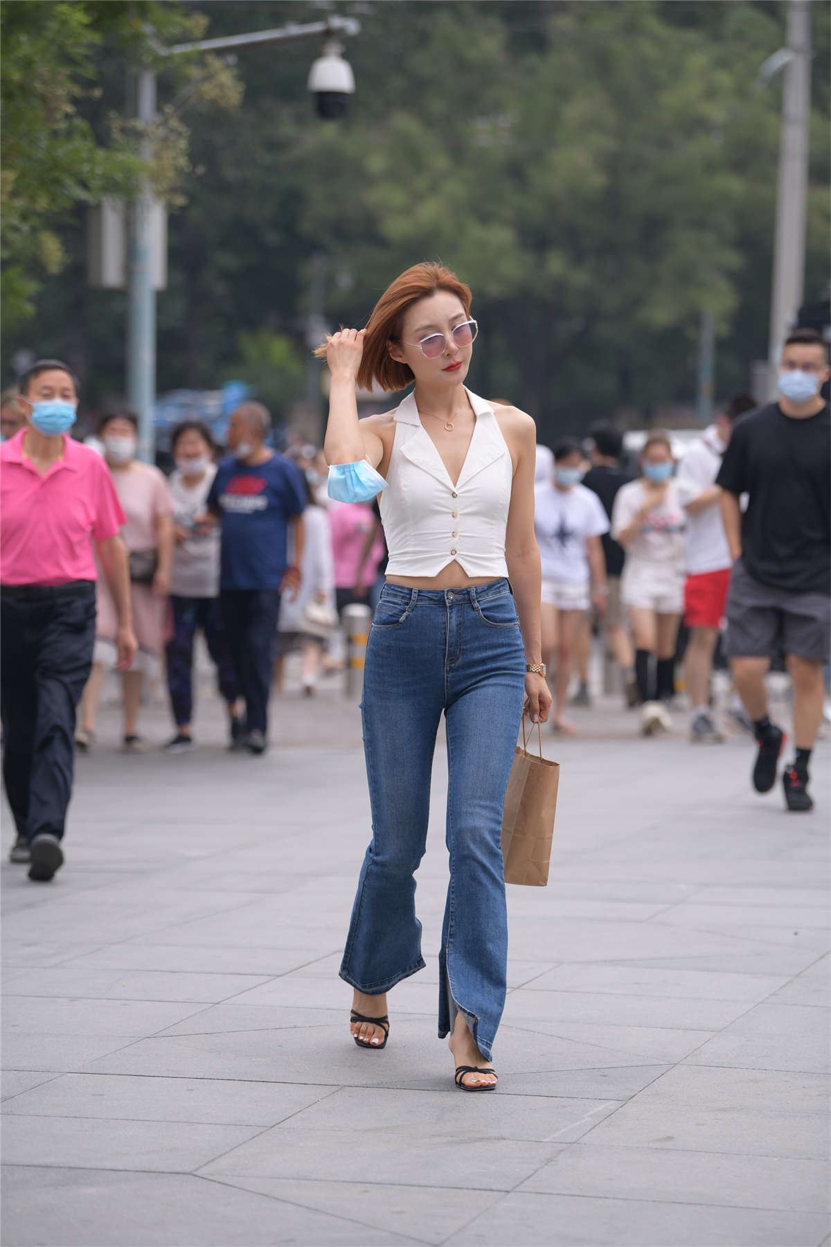 百搭喇叭牛仔裤