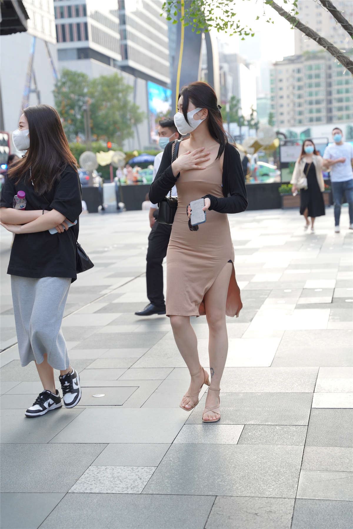 长裙长腿清纯风
