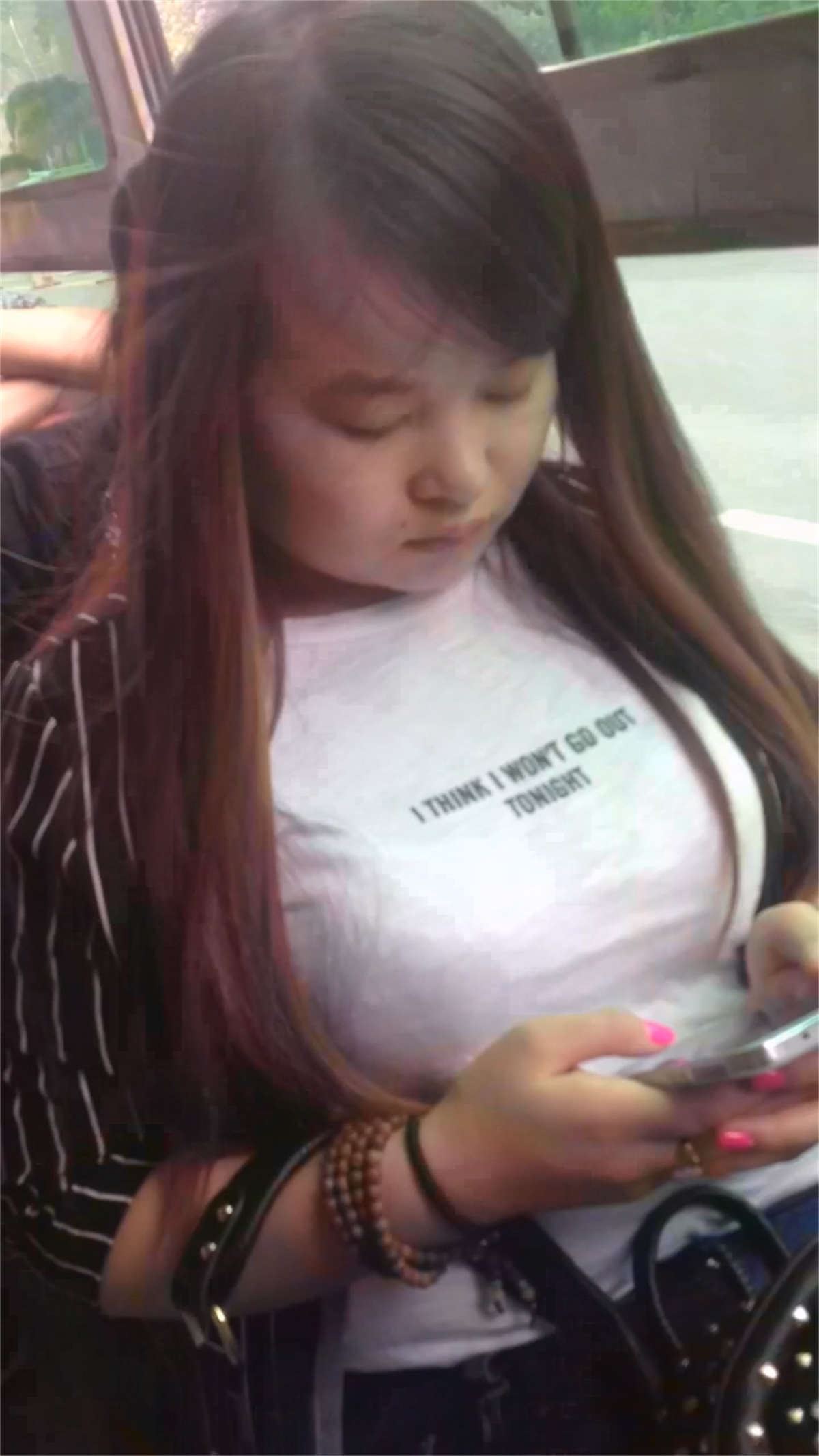 公交车上美女