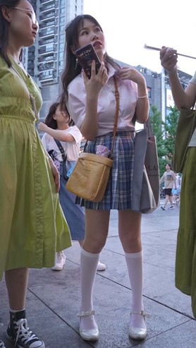 长筒丝袜美女