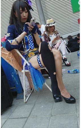 蓝衣MTcosplay极品小姐姐