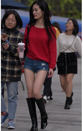 红衣黑靴热裤妹子(83P)[1.85G/JPG]