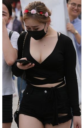 深V黑衣美女(173P)