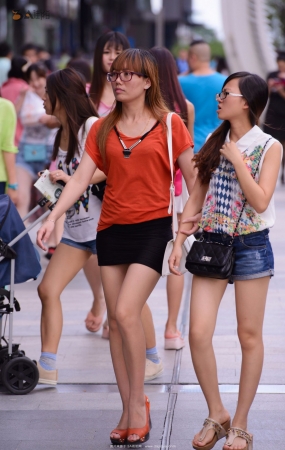 短裙，裸腿，鱼嘴高跟-7P