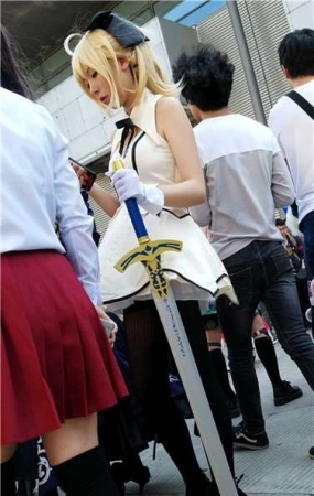 4k超清画质！可爱的短裙cosplay女孩