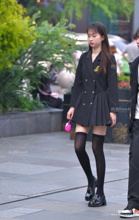 长筒黑色长筒袜 24-04-28-59