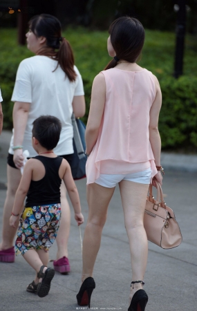 热裤，裸腿，鱼嘴高跟-7P