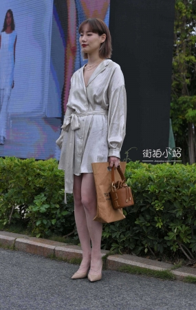 时装周的时尚美女