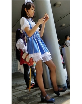 4k-极品甜美漂亮黑丝袜二次元可爱少女