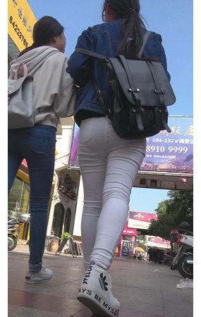白裤学妹