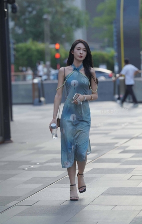 街拍长裙女神御姐