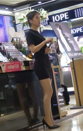 4k-极品高跟鞋丝袜美腿包臀裙化妆品销售