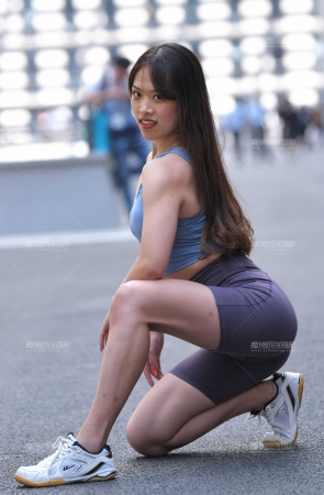 紫色中裤